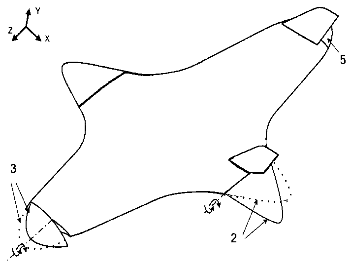 A bidirectional flying wing aircraft aerodynamic configuration and a design method