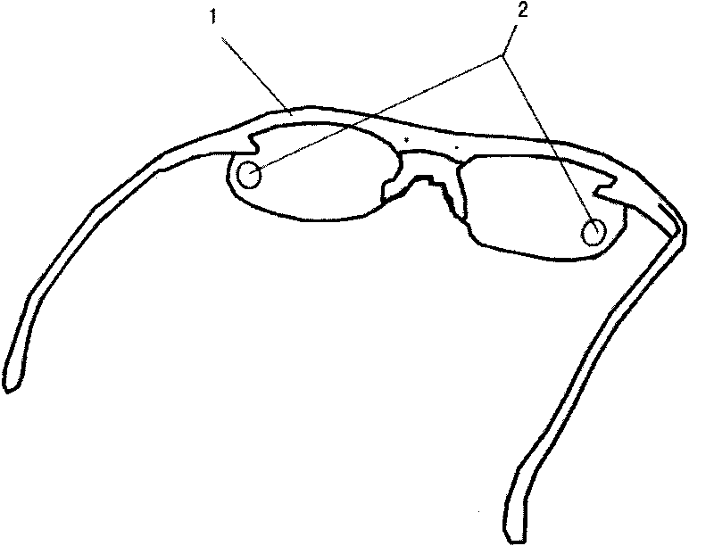 Rear-reviewing glasses paster making glasses have function of reviewing rear