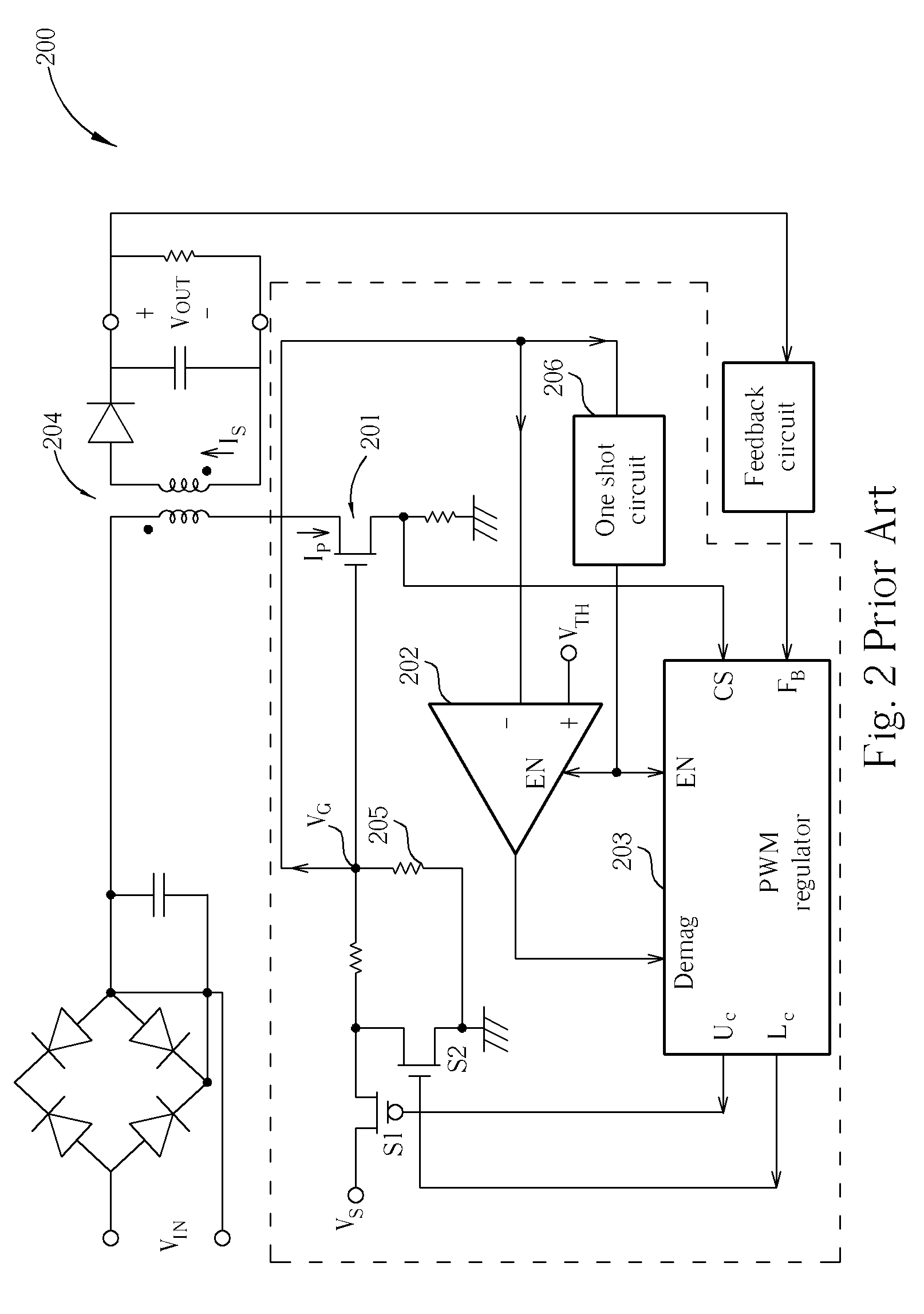 Quasi-resonant fly-back converter without auxiliary winding
