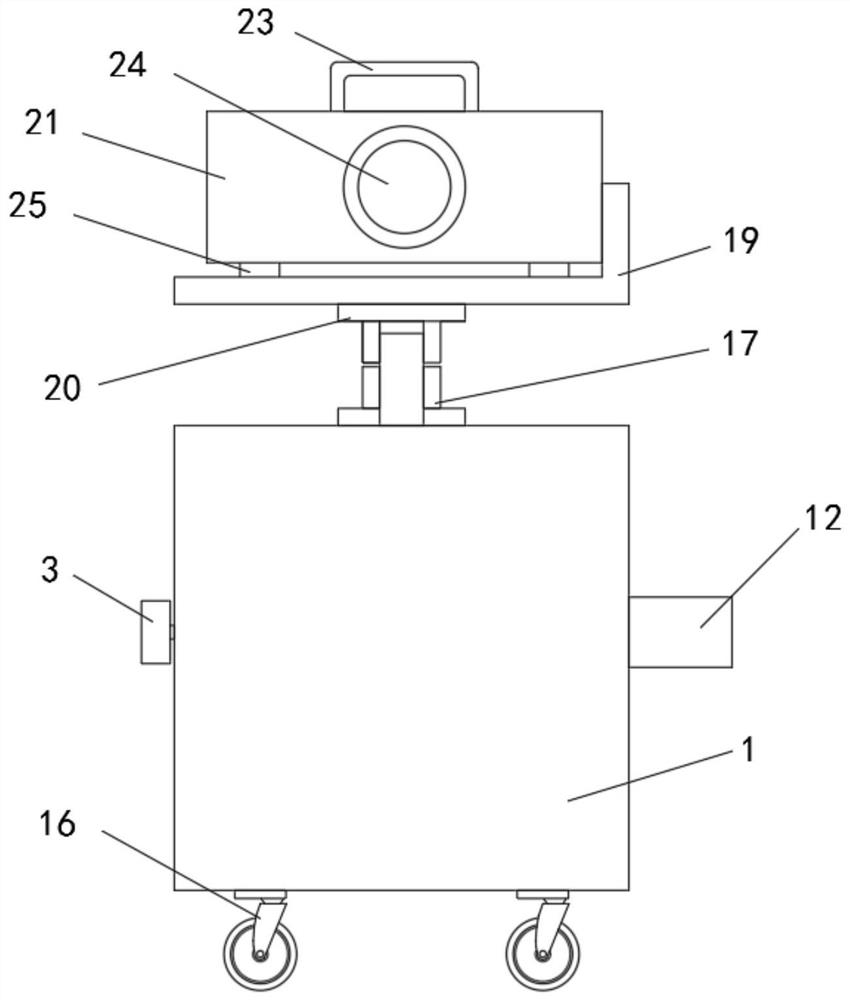 Projector capable of freely adjusting angle