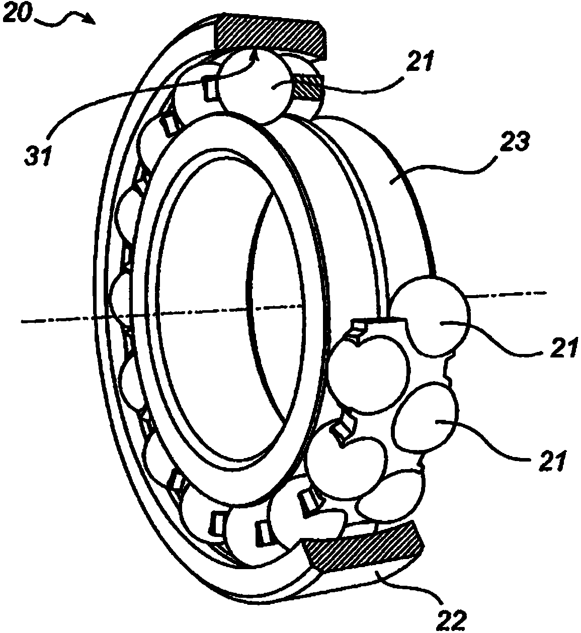 Method for fatigue assessment of rolling bearing