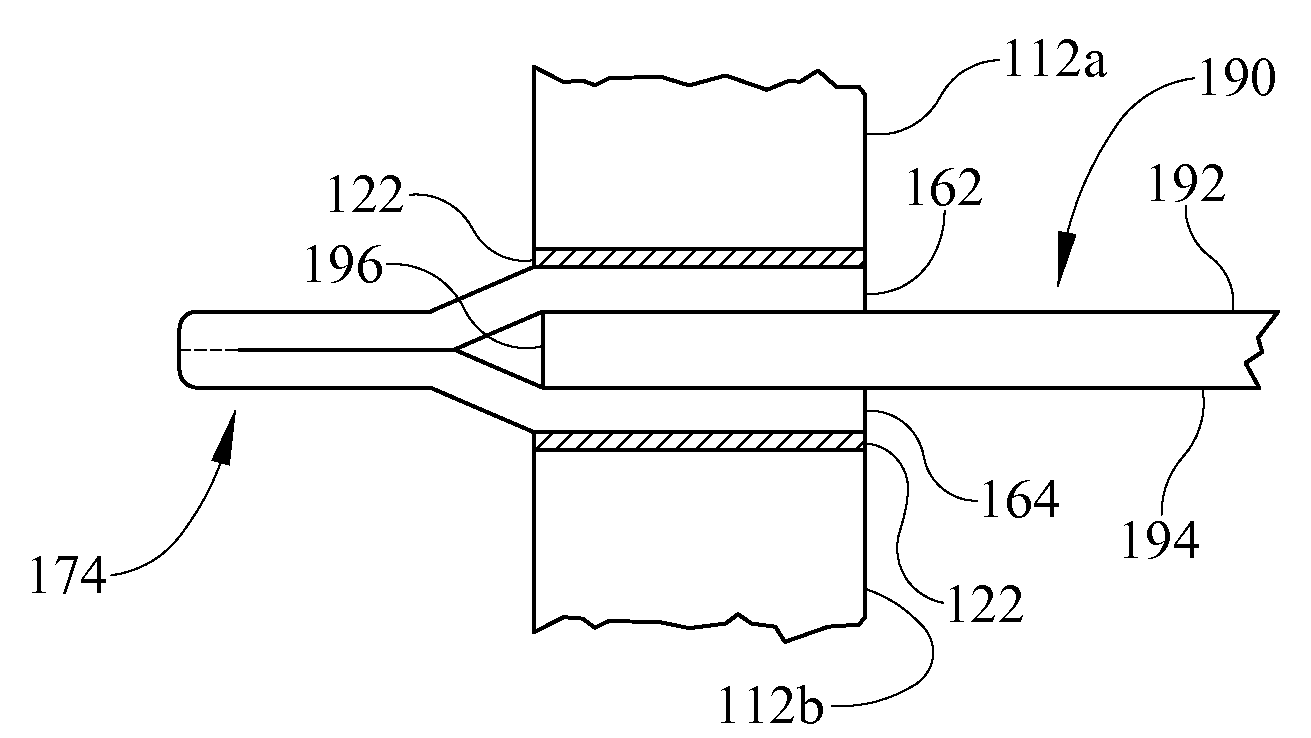 Methods and apparatuses for applying a handling tab to continuous glass ribbons