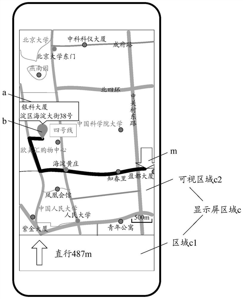 A map display method and terminal device