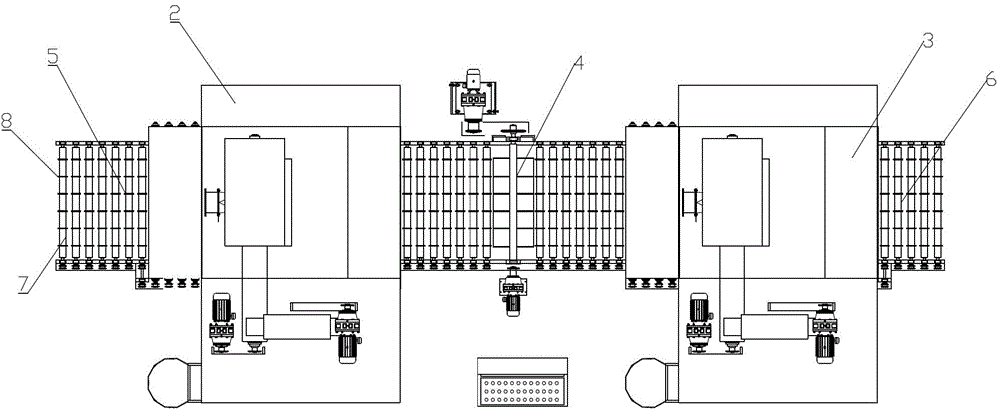 Crawler belt plate shot blasting machine