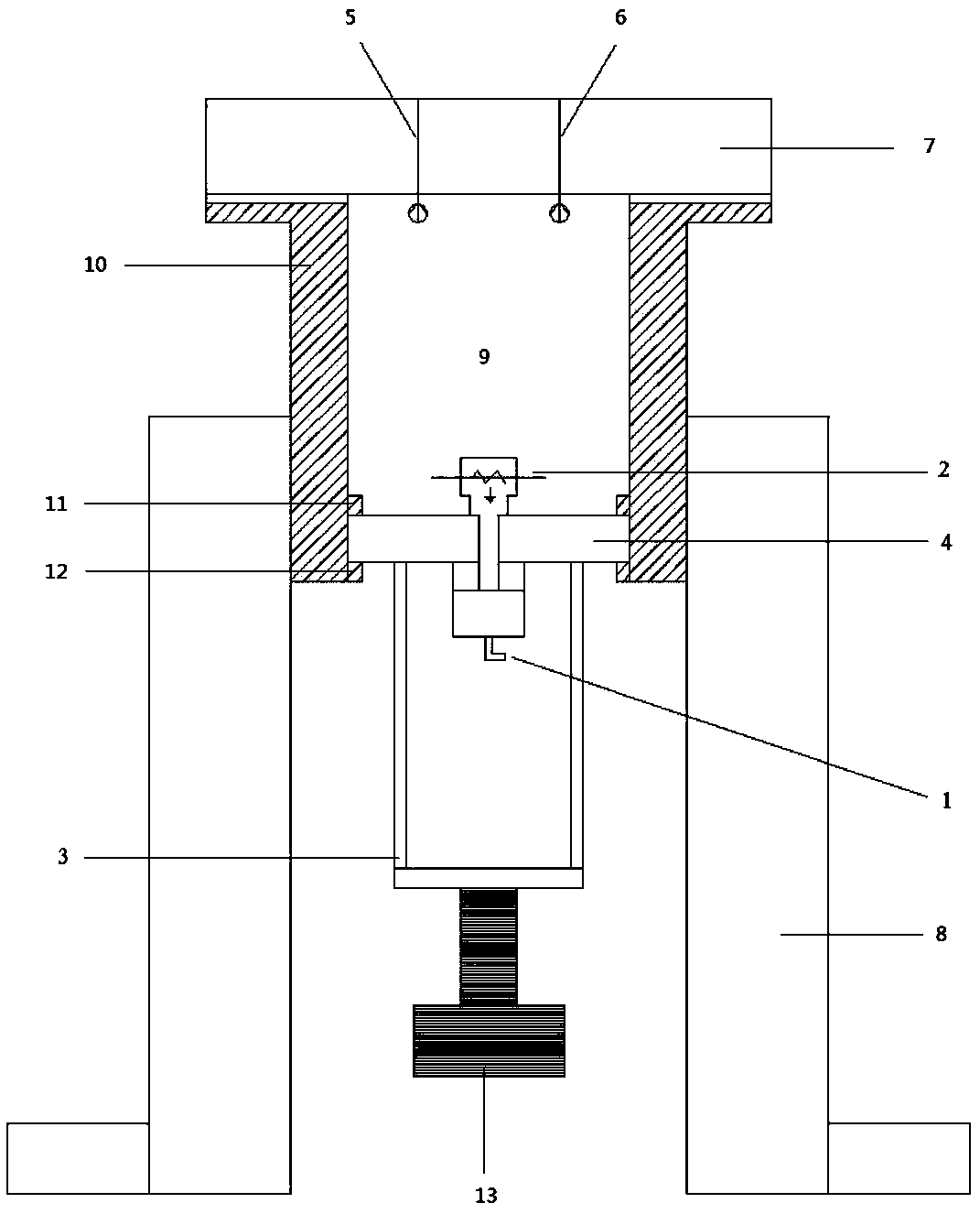Gas and dust explosion characteristic testing device