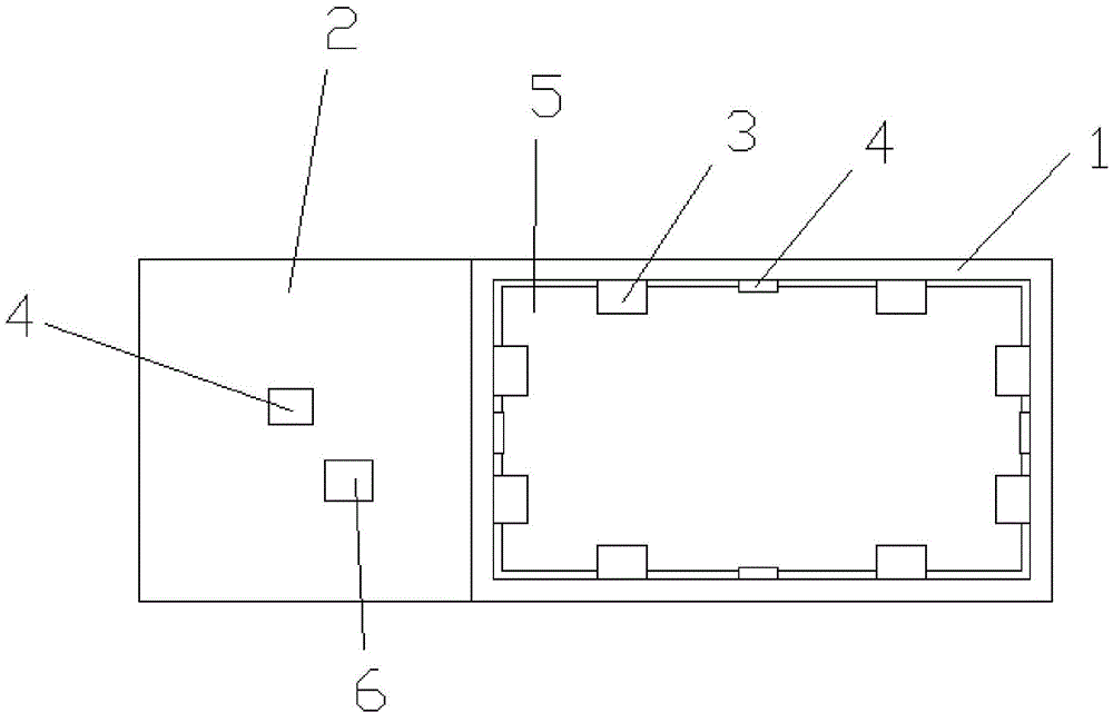 Multi-functional battery case of electric tricycle