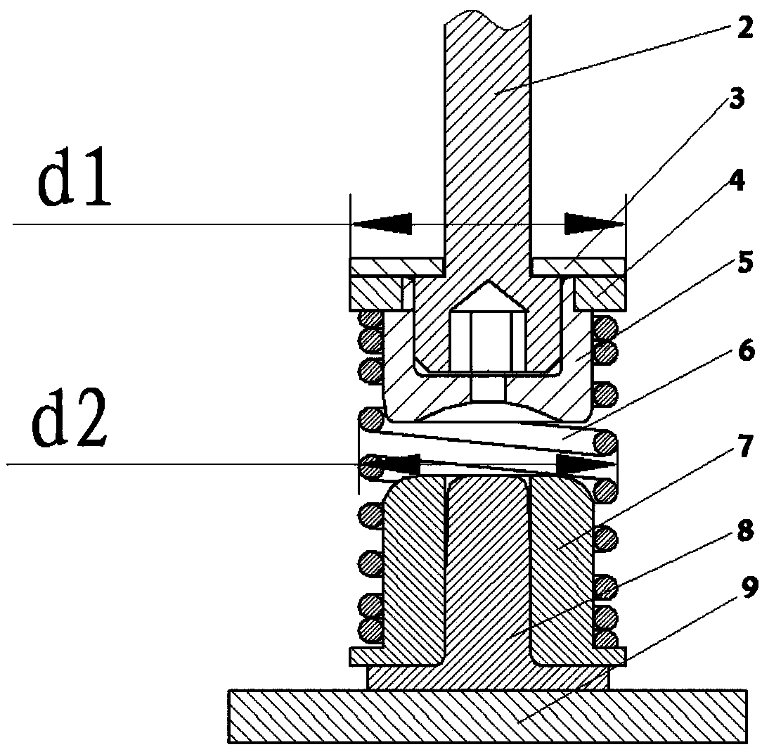 Compressor core supporting structure