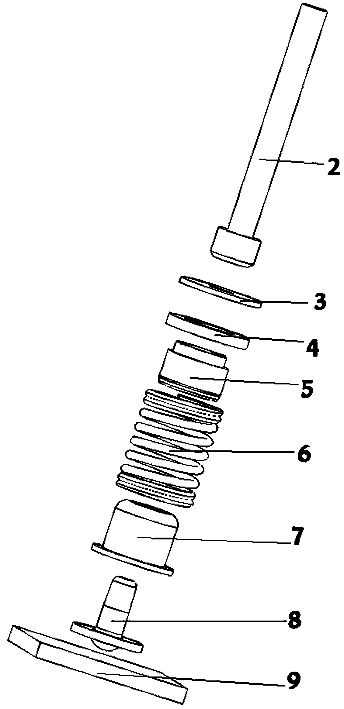 Compressor core supporting structure