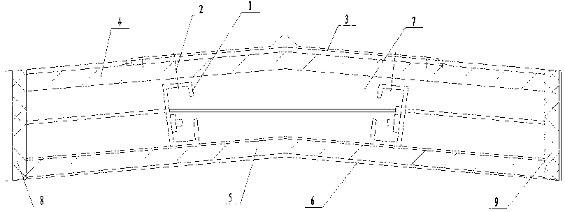 Roof glass-liner type heat insulating structure of fruiting room for edible fungi