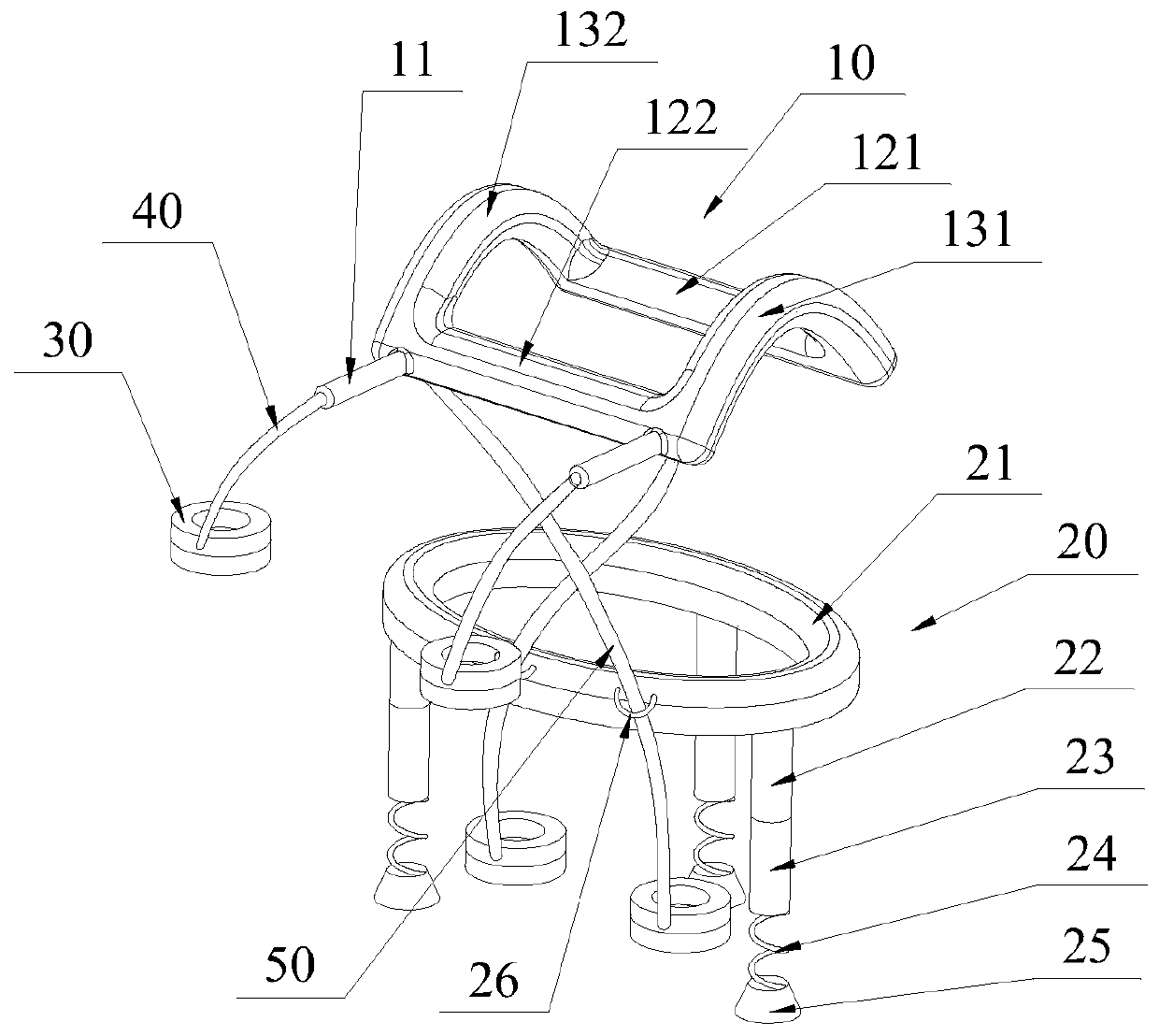 A device for training children's limb coordination ability