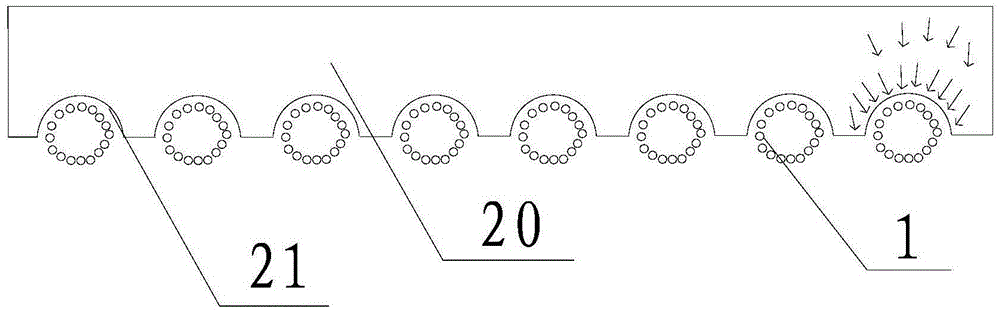 Side blowing device for improving polyamide filament evenness