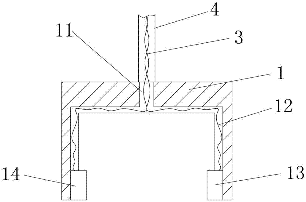 Ultrasonic measurement instrument for pile bottom sediment thickness