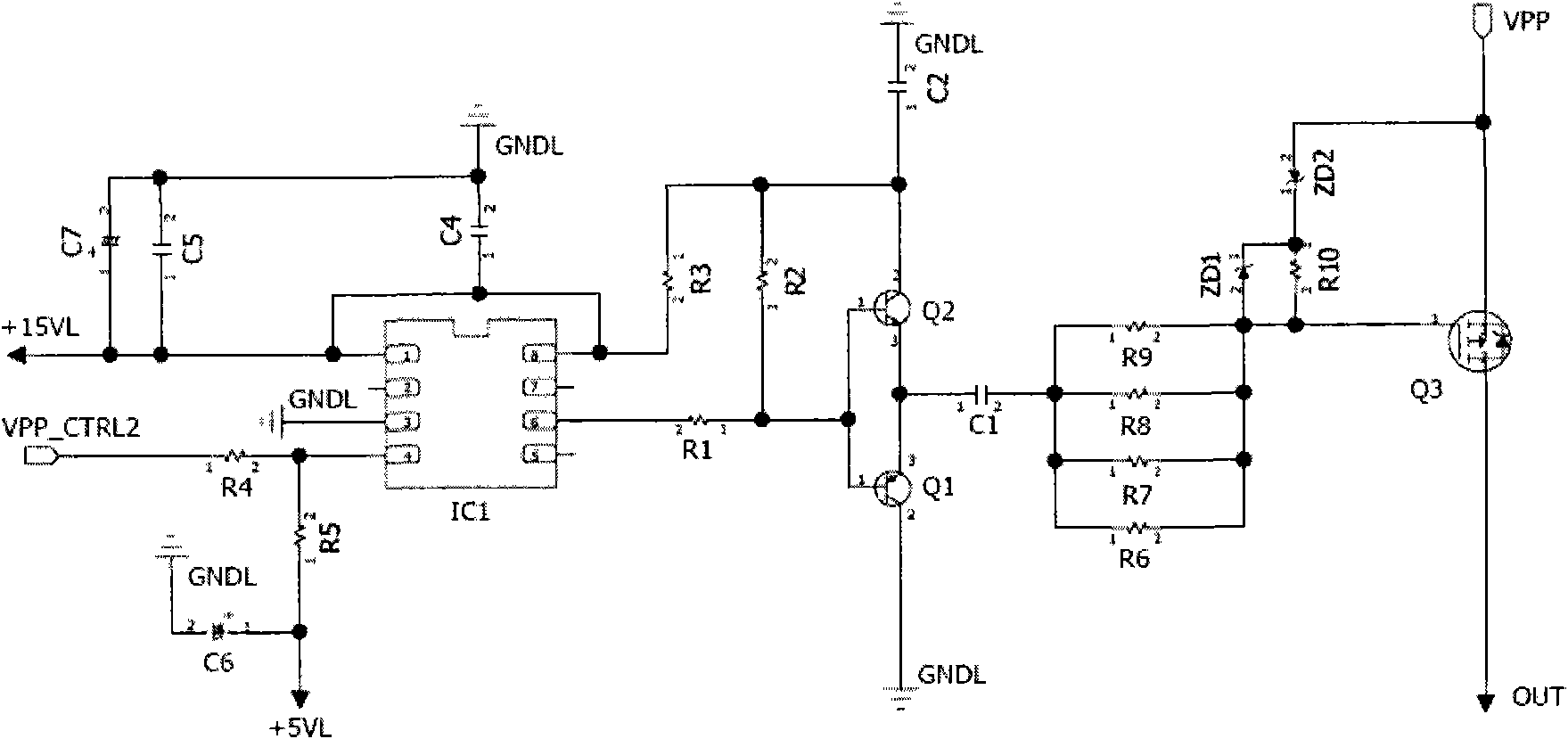 Control circuit of switching tube