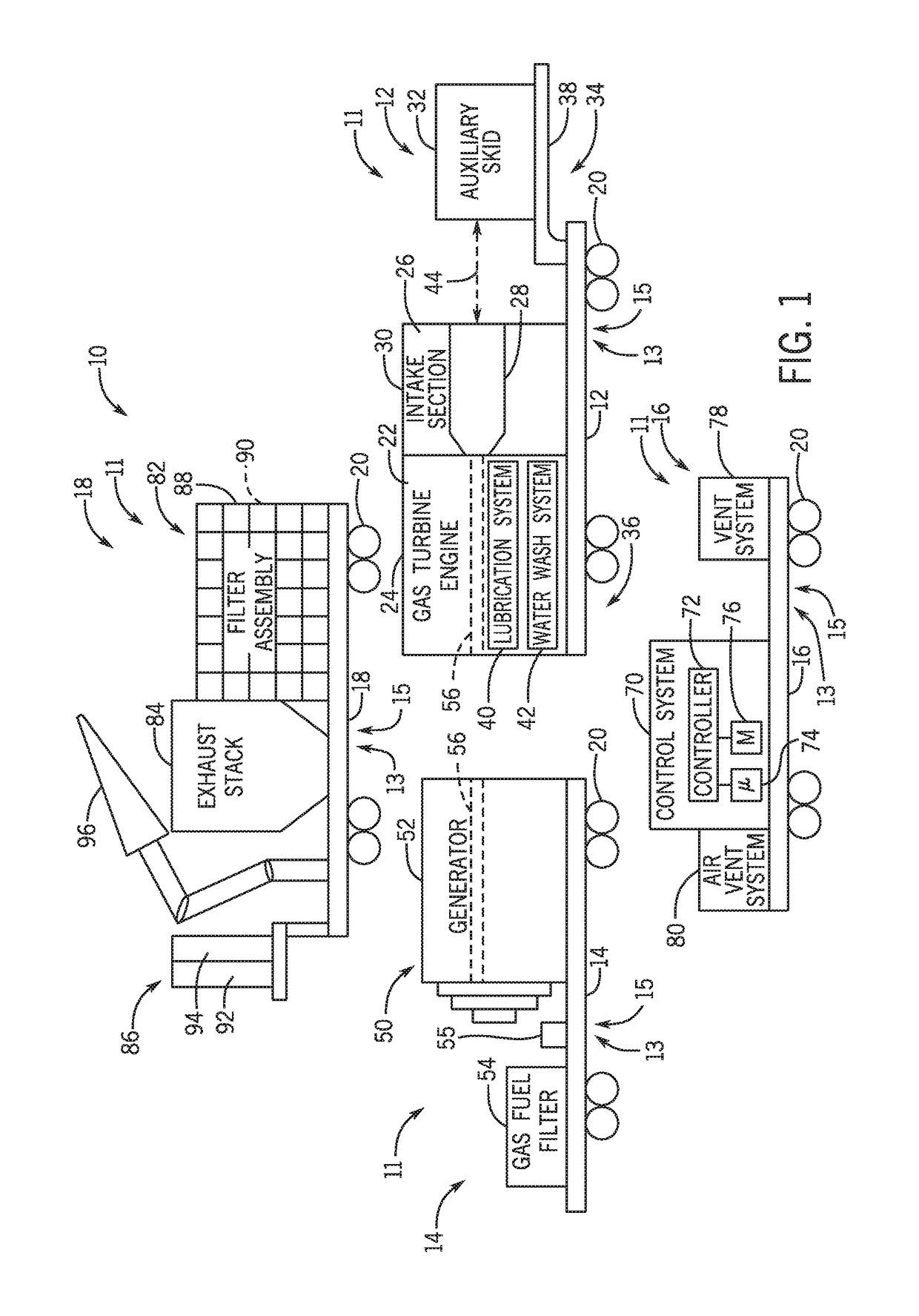 Systems and methods for a mobile power plant with improved mobility and reduced trailer count