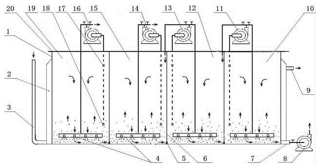 A device for removing antimony from yellow phosphorus