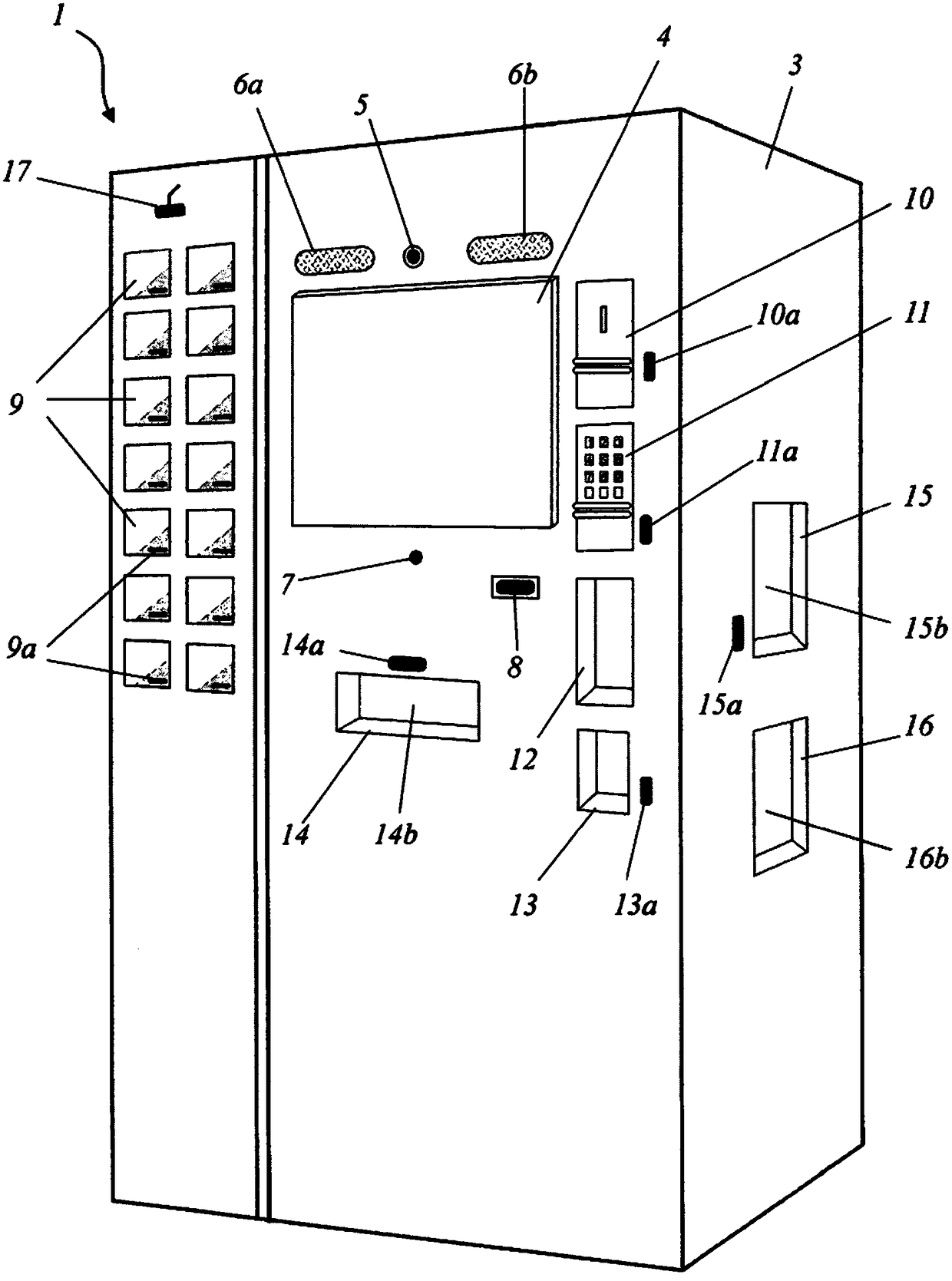 Vending machine and method for distance selling regulated goods