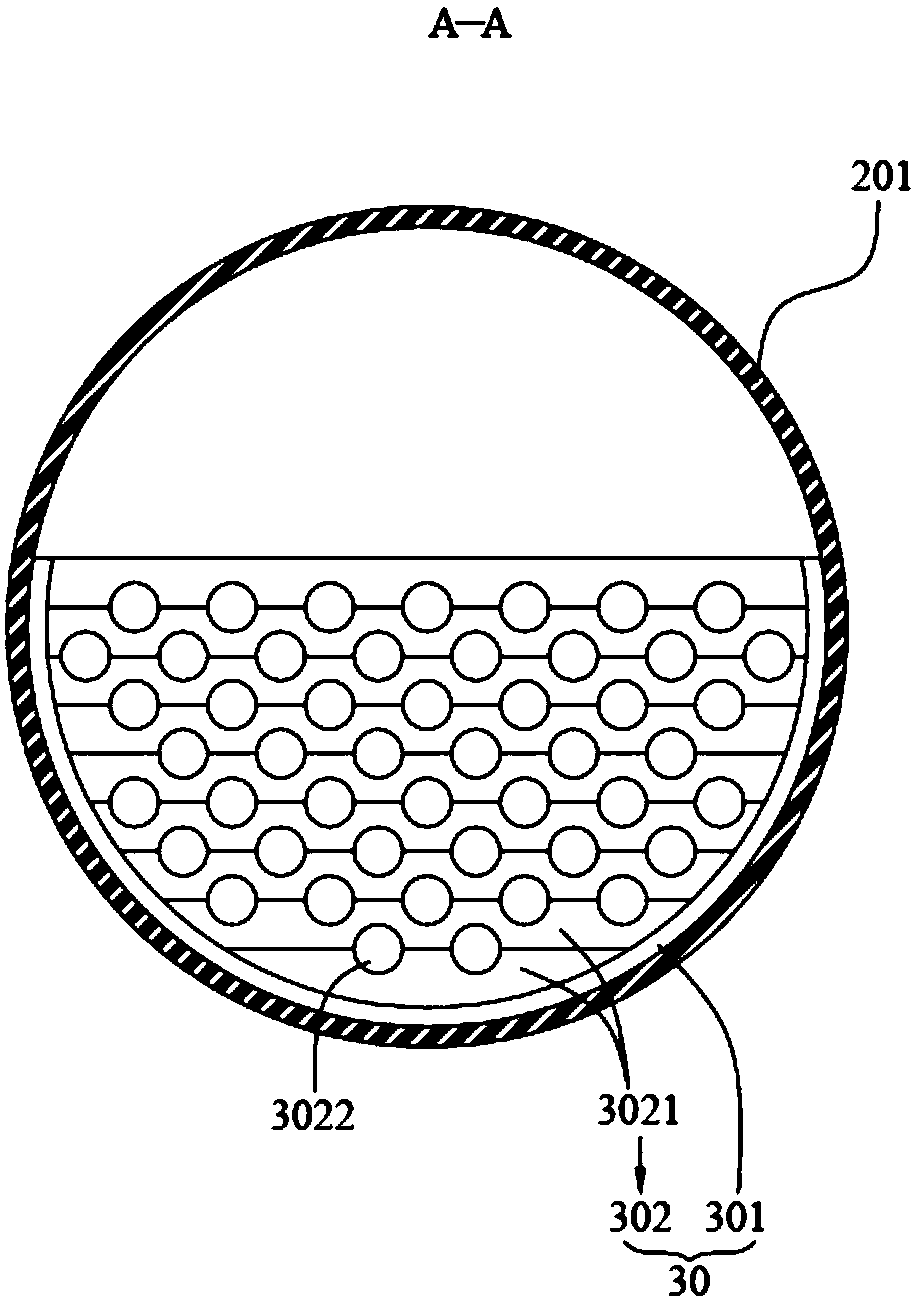 Elbow baffling structure of nuclear power plant heat exchanger