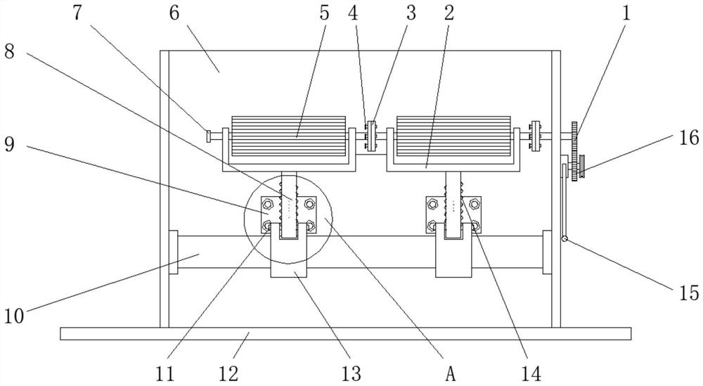 Rolling adjusting roller device of full-automatic computerized flat knitting machine