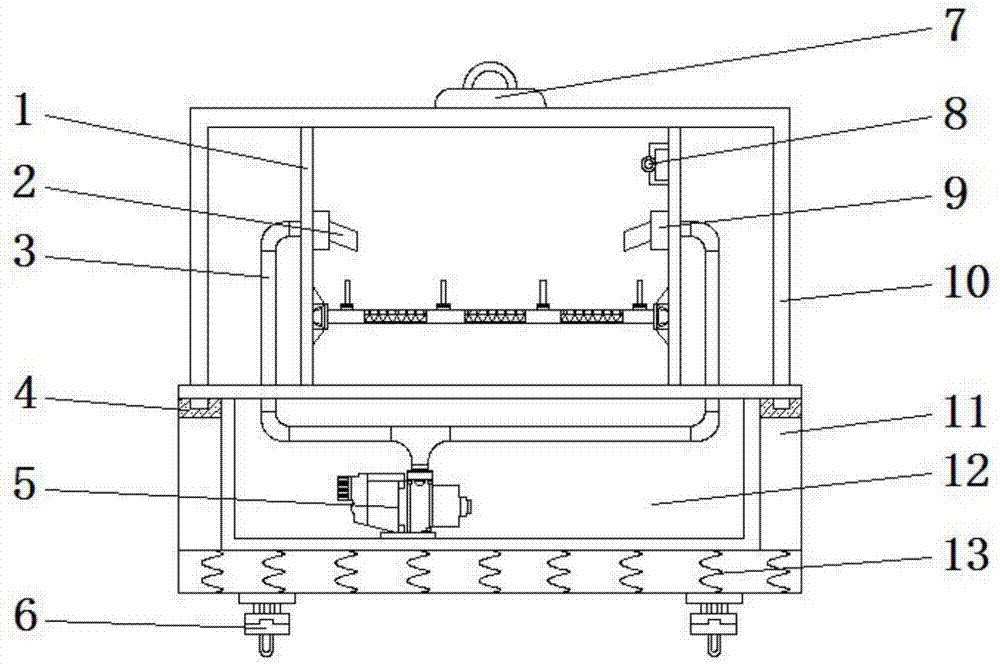 Moistening device for traditional Chinese medicine inferior rhizoma paridis processing technique