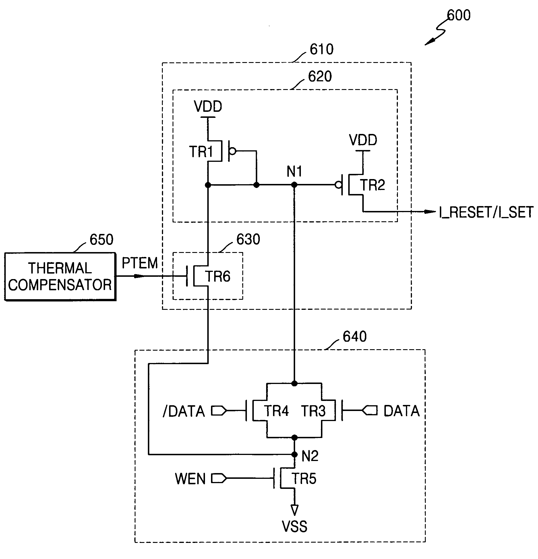 Programming method of controlling the amount of write current applied to phase change memory device and write driver circuit therefor