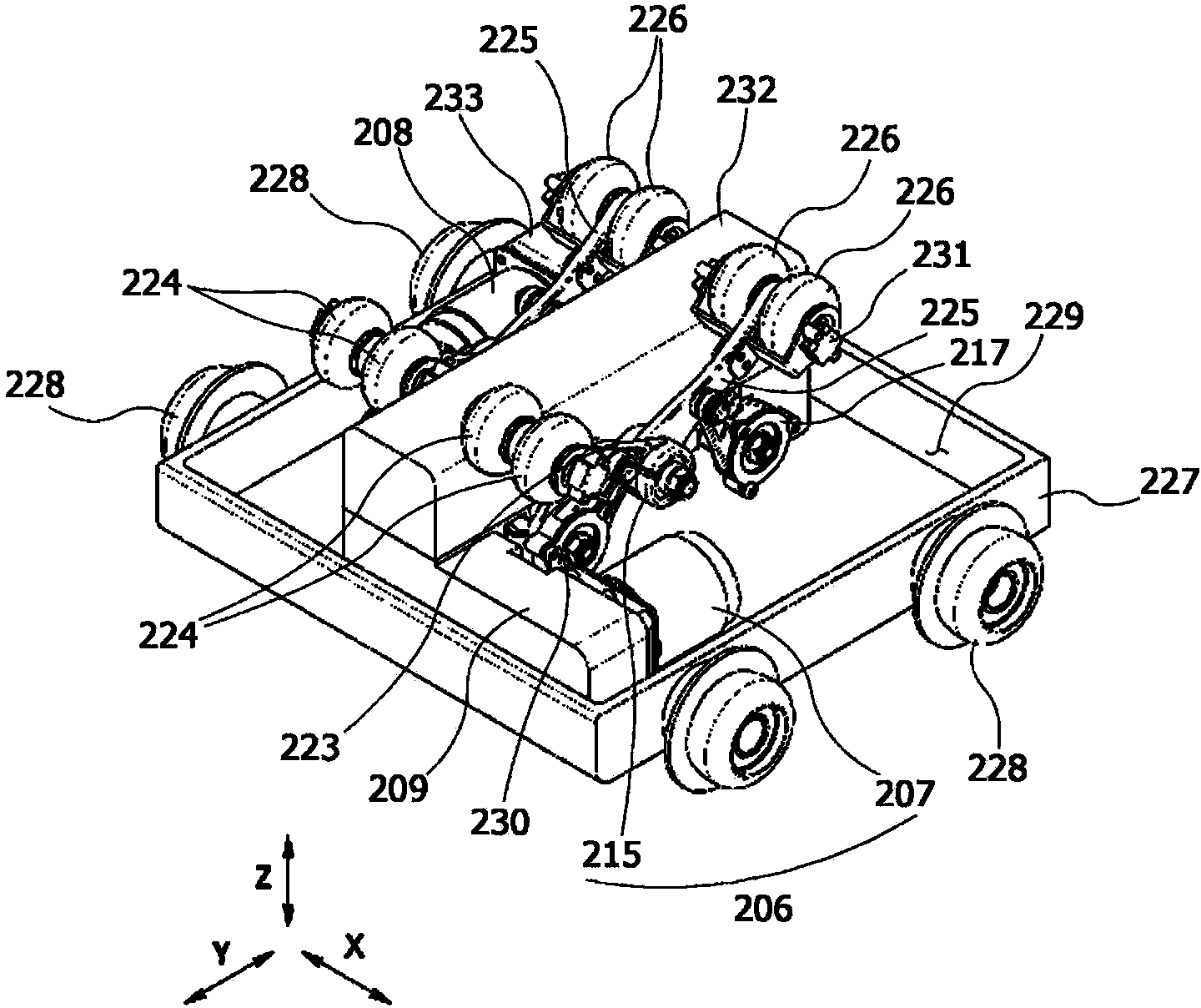 Vertical movement adjusting device for thermotherapy device