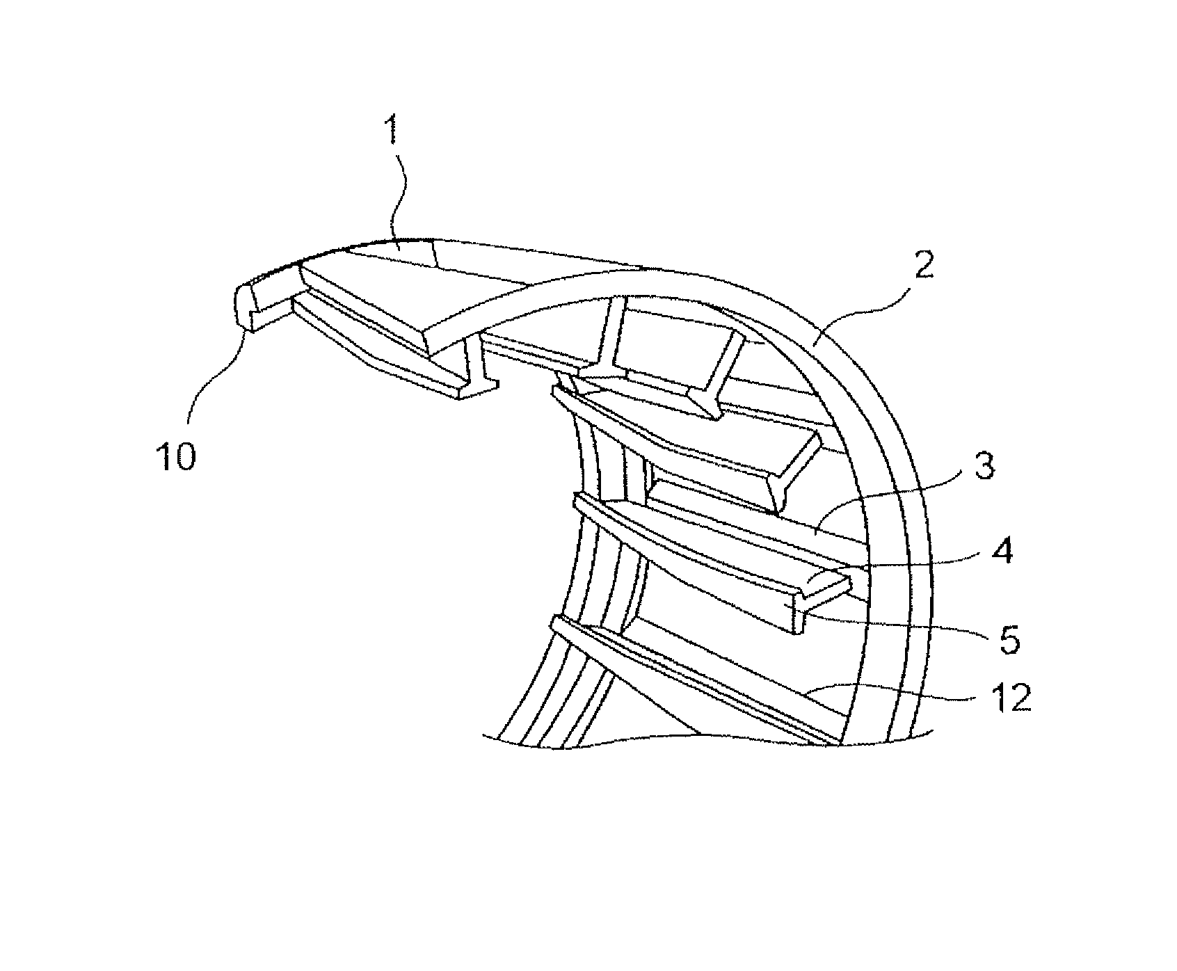 Conical roller cage