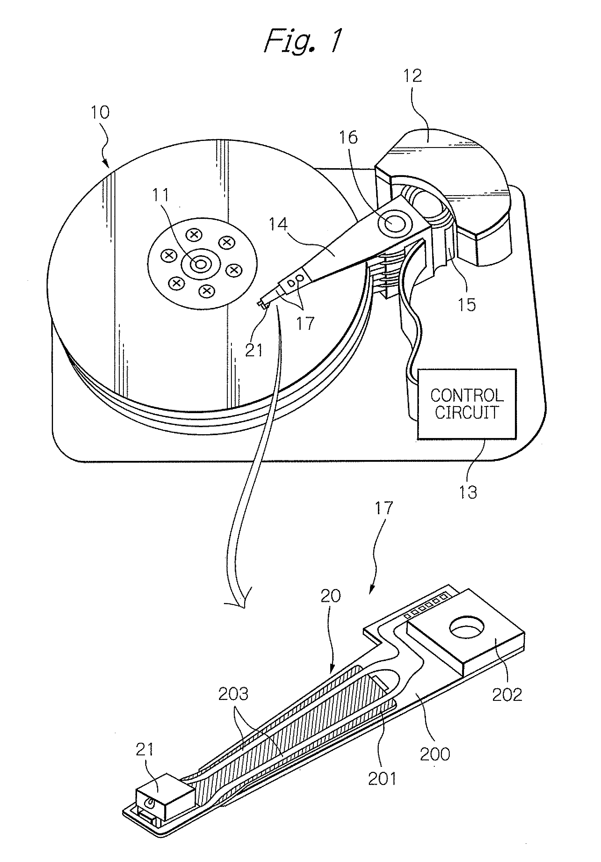 Heat-assisted thin-film magnetic head and heat-assisted magnetic recording method
