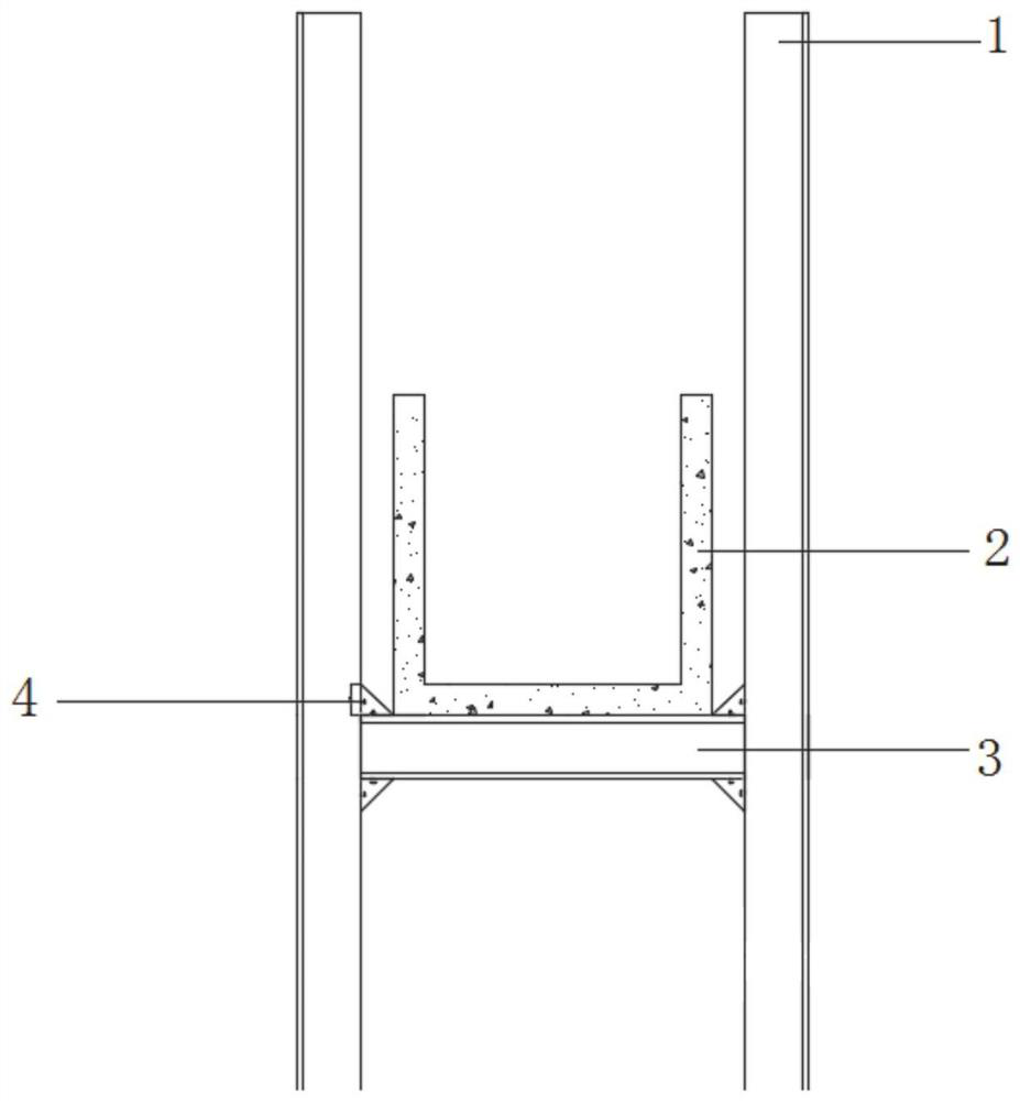 A construction method for connecting walls under ground for underground facilities