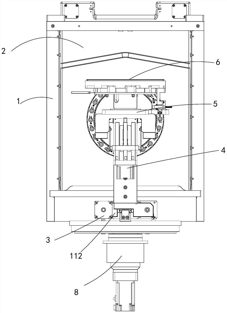 Automatic feeding and discharging mechanism for wafer product electroplating hanger