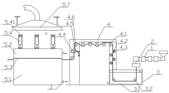 Rapid wire-drawing forming device for heat sealing cloth