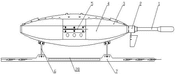 A webbed wing type wave energy underwater glide measurement platform and measurement method
