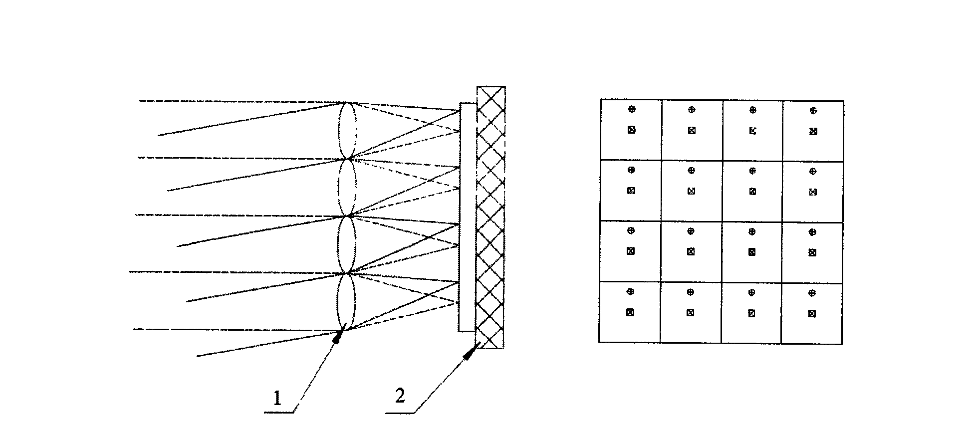 Method of using spherical wave front for absolute calibration of Hartmann-Shack sensor