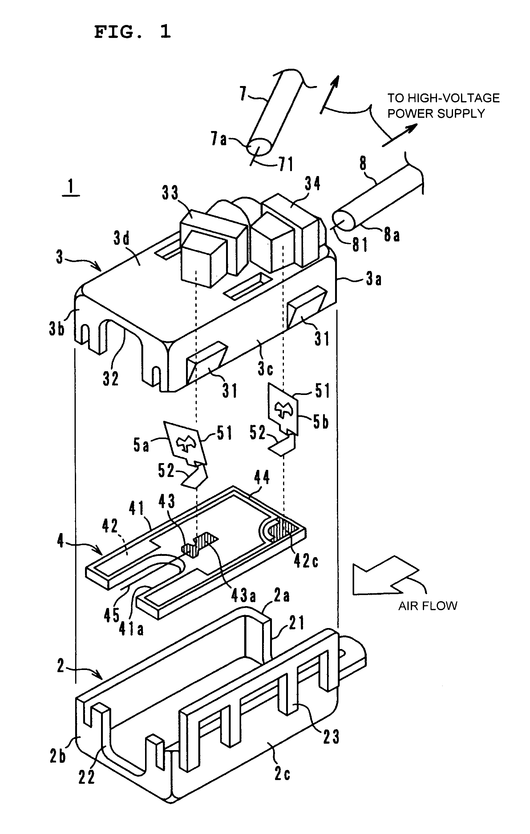 Ion-generating component, ion-generating unit, and ion-generating apparatus