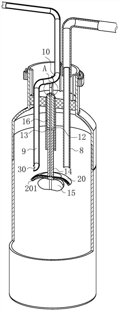 Gastrointestinal fluid decompression device for clinical use in gastrointestinal surgery