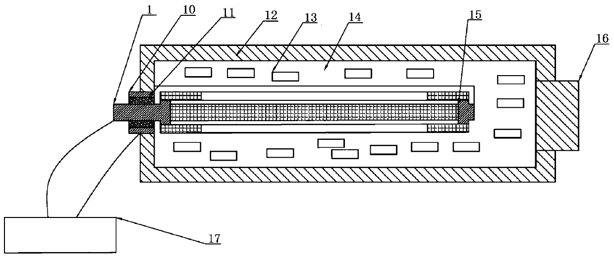 Double-layer plasmatron and application thereof