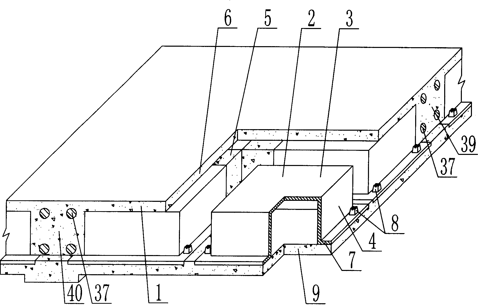 In-situ concrete plate