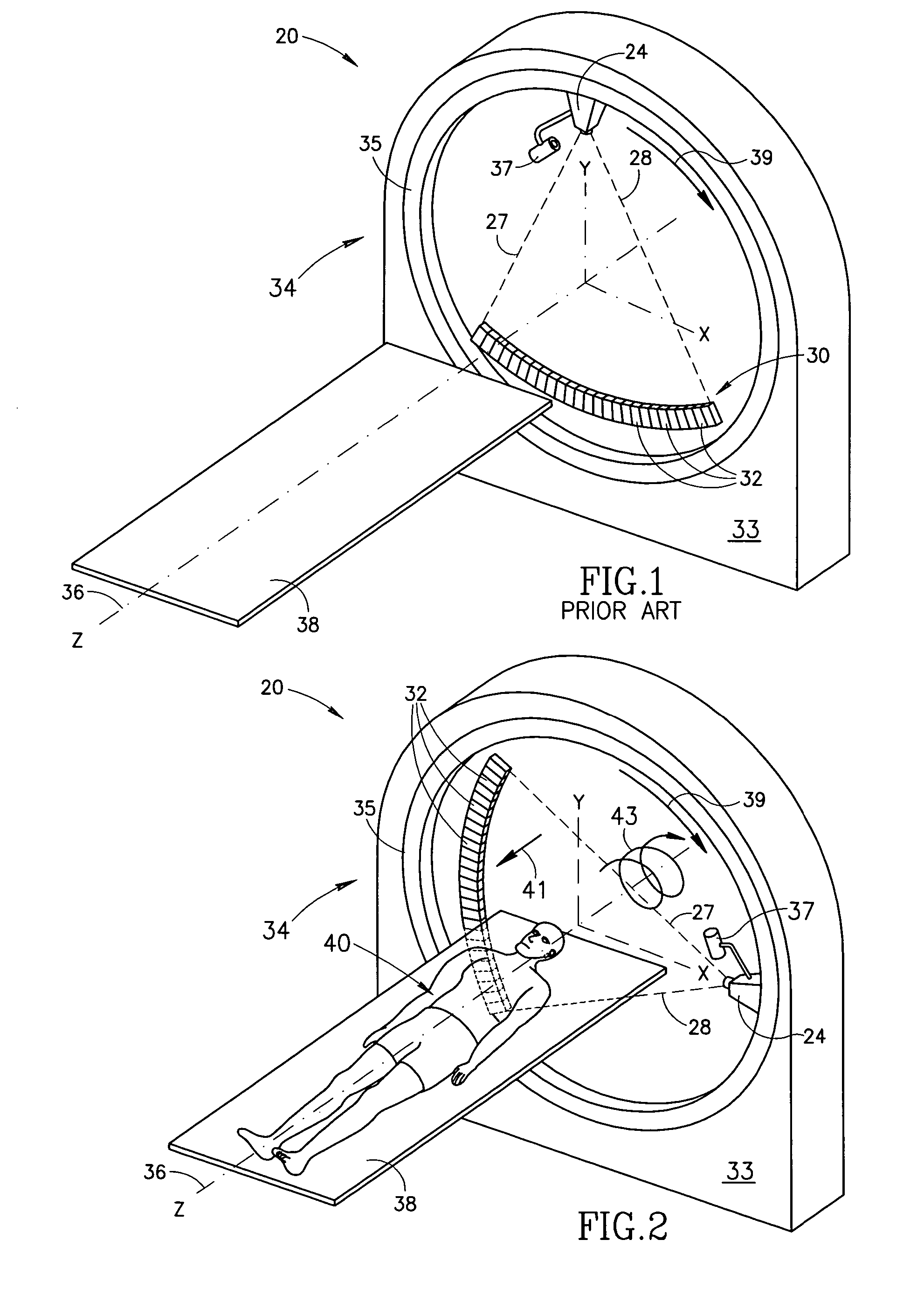 Method and apparatus for calibrating X-ray detectors in a CT-imaging system