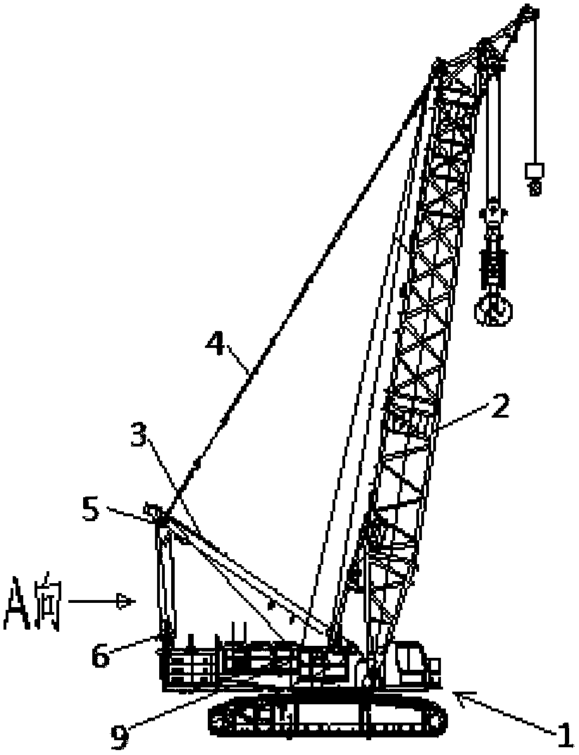 Steel wire balancer and special trolley provided with lifting arm support