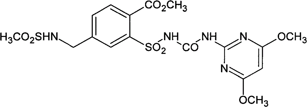 Herbicide composition including mesosulfuron-methyl and flumetsulam