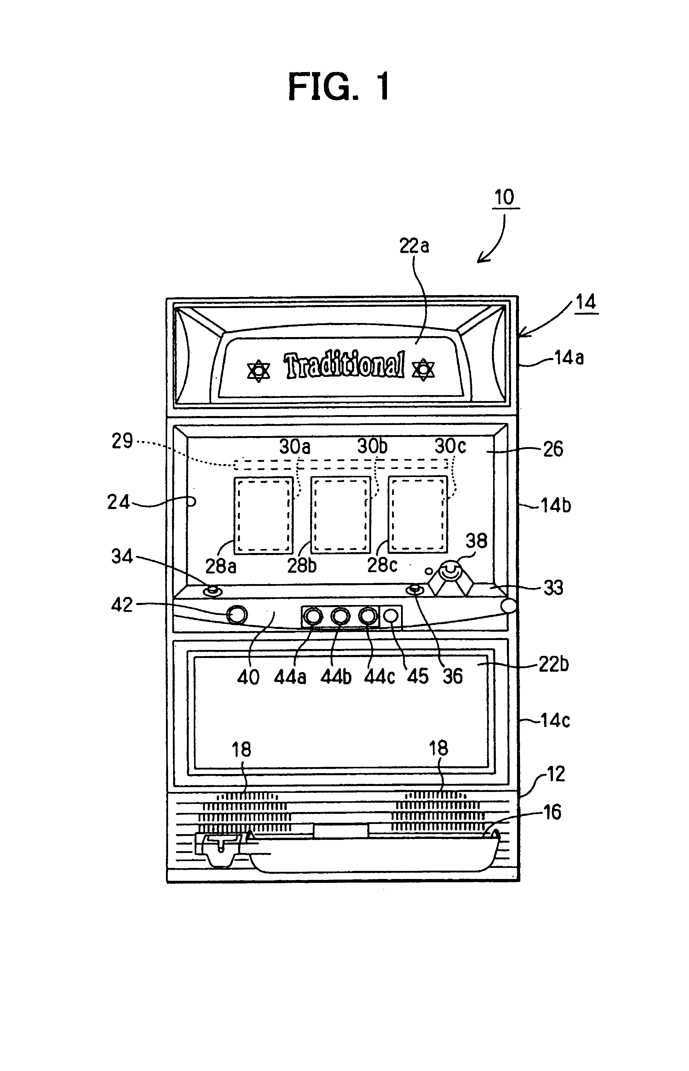Pattern display device and game machine including the same