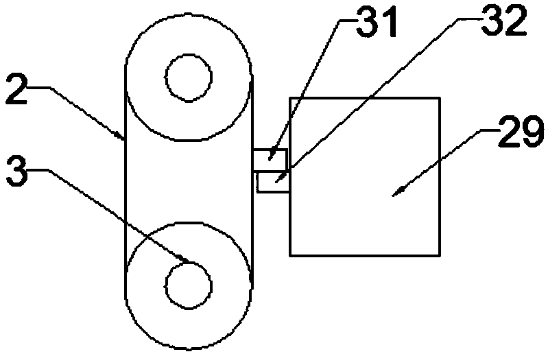 Dust-reducing construction waste crushing and grinding treatment device