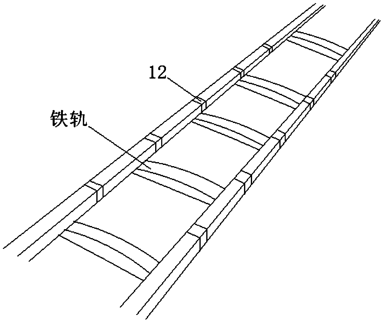 Disposable coverage structure for railway track freezing disaster treatment