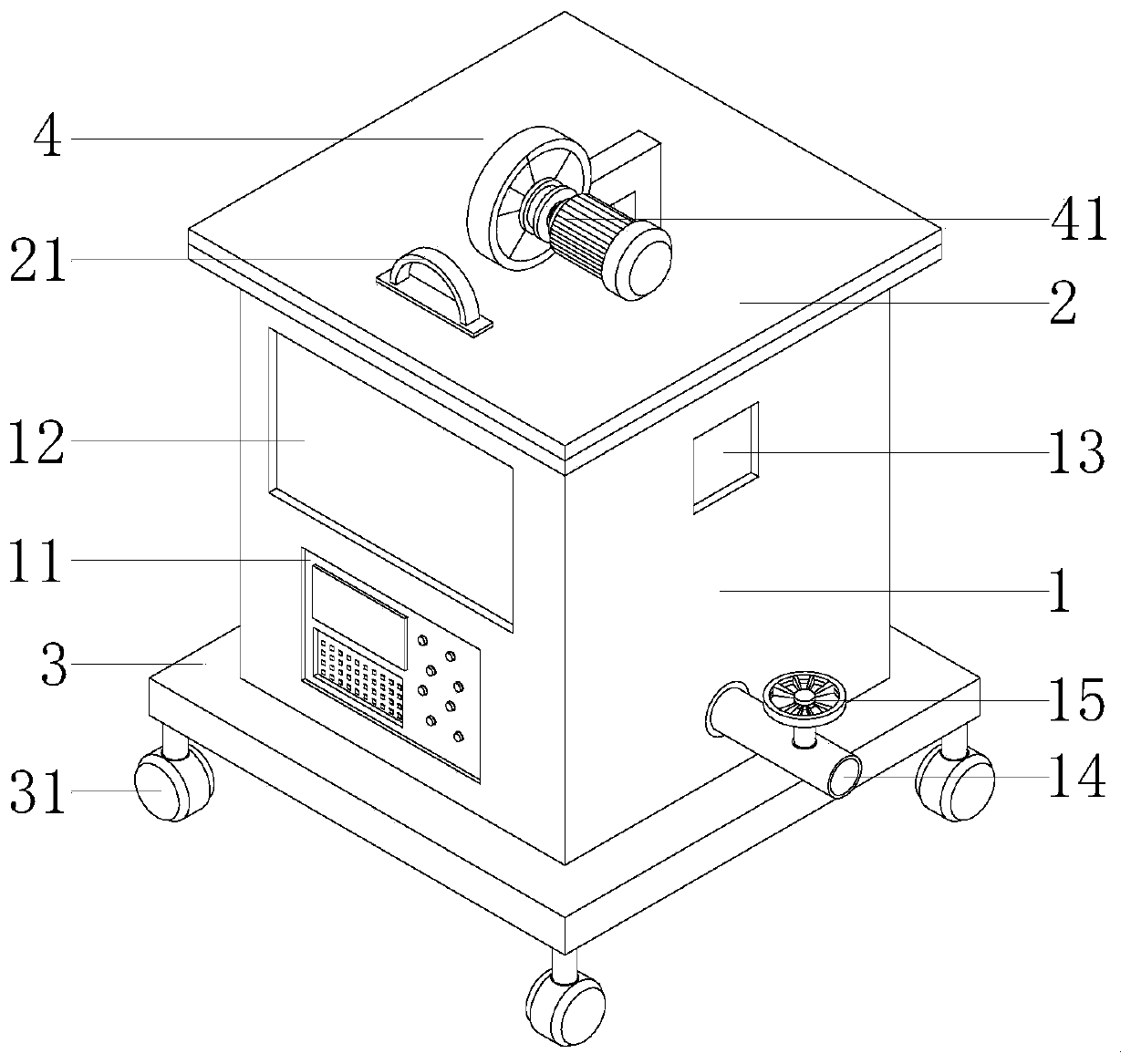 Feed moisture-proof storage box for improving beef quality