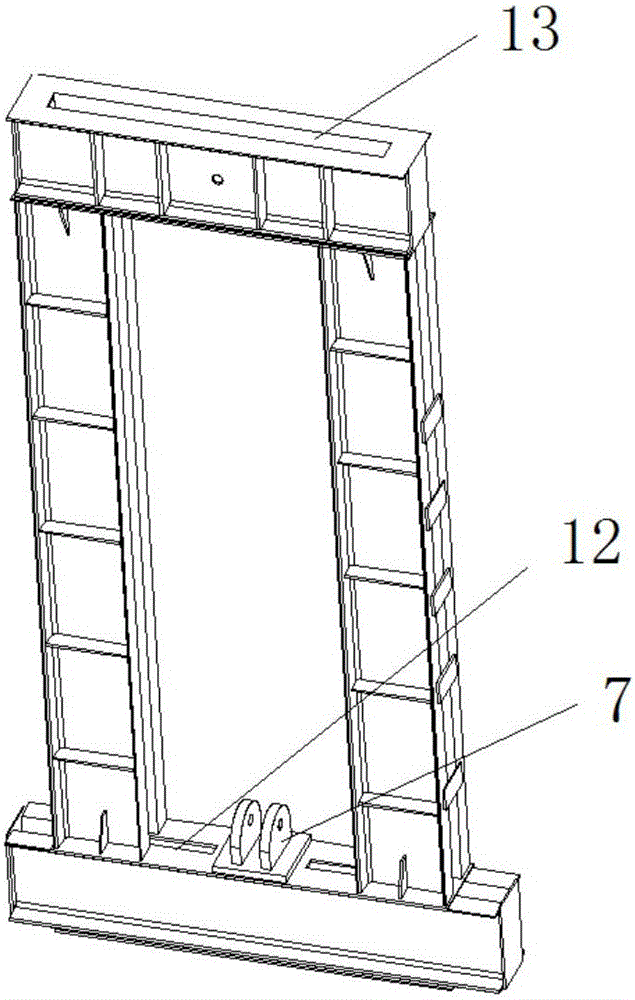 Wing load applying device