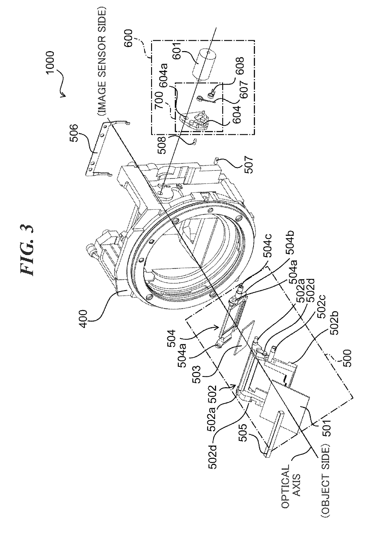 Mirror drive device and image pickup apparatus using this