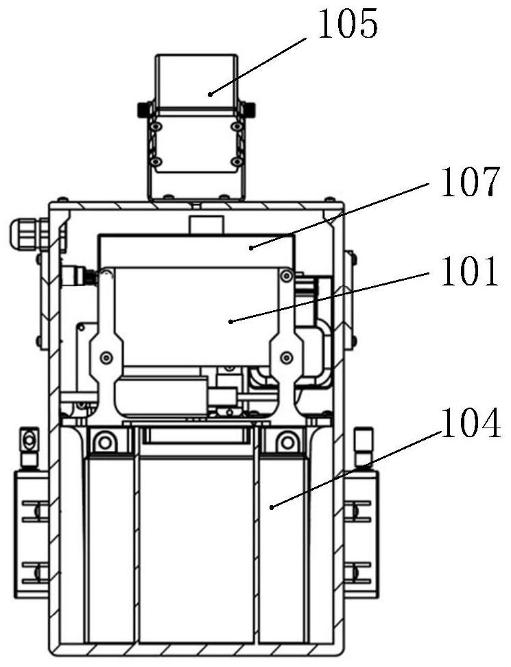 Built-in anchoring balance weight detection device for rail transit overhead line system