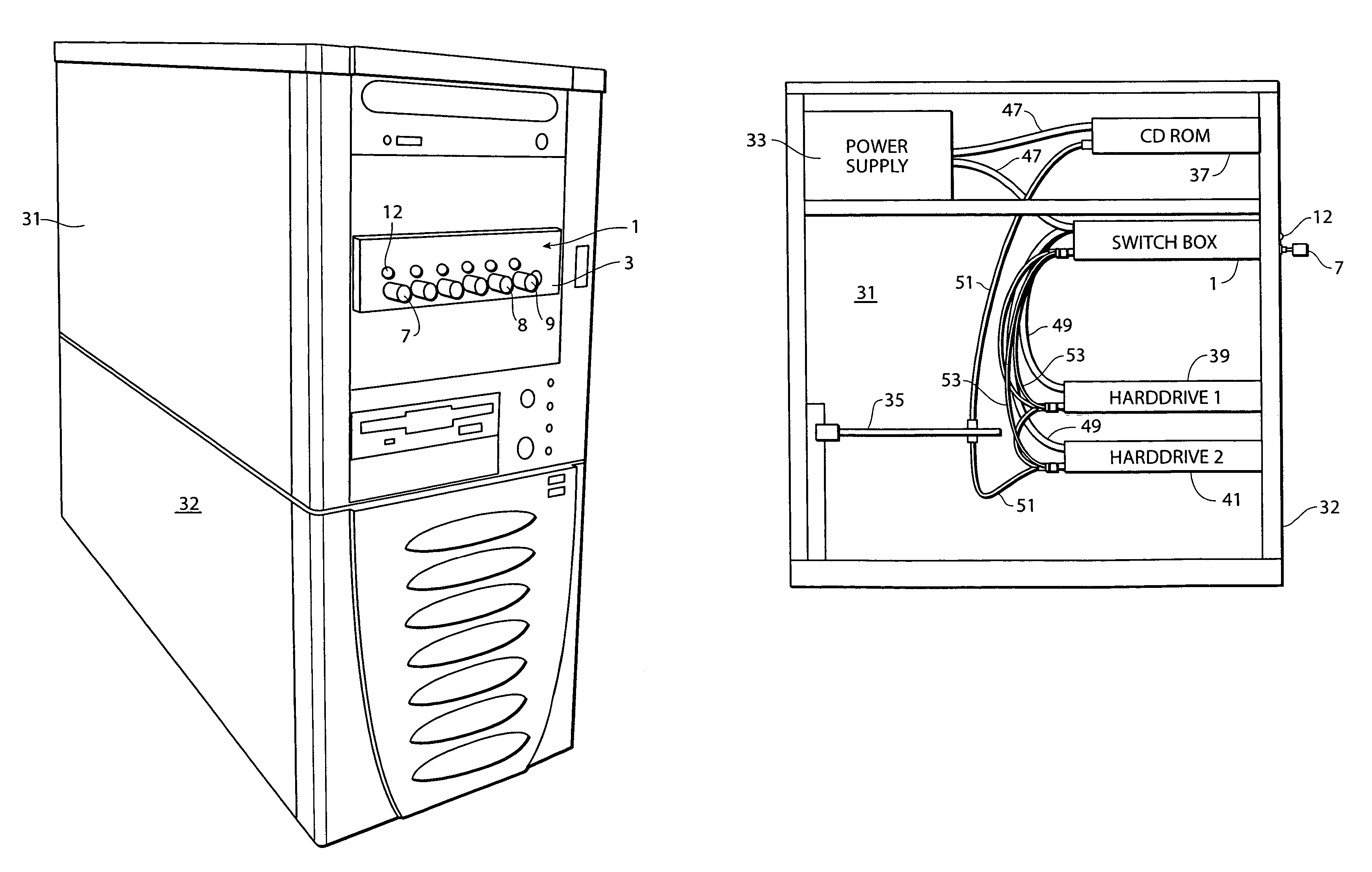 Computer switch box