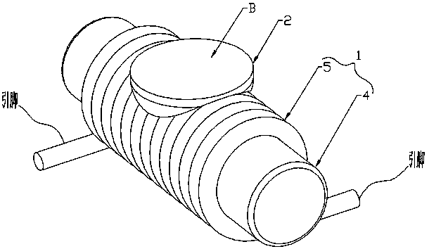 A surface mount magnetic component and its production process