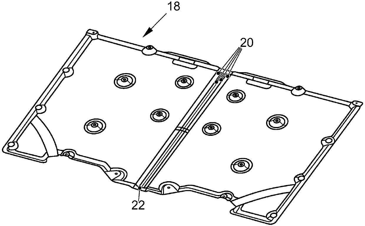 Foldable underbody panel