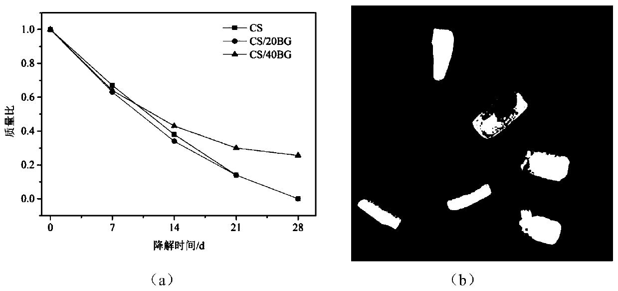 Calcium sulfate bone cement containing bioglass and preparation method thereof